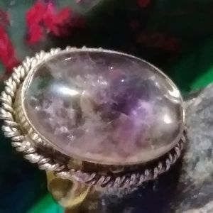 NWT-NO DISC.FREE SHIPPING NATURAL AMETHYST/925/8